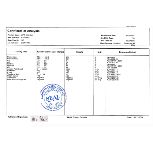 Wpc 80 Imported Protein Whey Protein Concentrate 80%